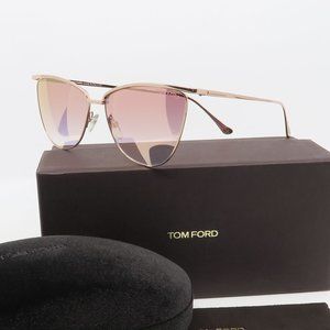 TF684 33T Tom Ford New Rose Gold Gradient VERONICA Sunglasses 58mm with defect